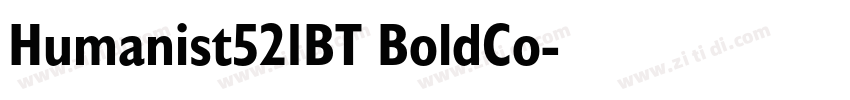 Humanist521BT BoldCo字体转换